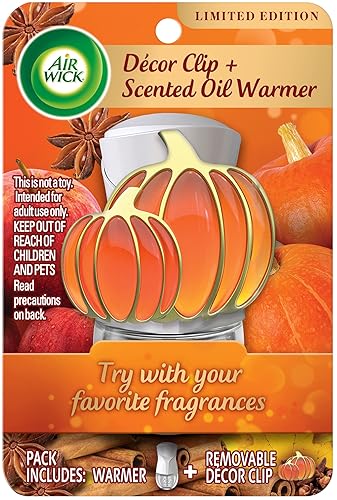 Air Wick Plug in Scented Oil Pumpkin Gadget, Fall Décor, Essential Oils, Air Freshener