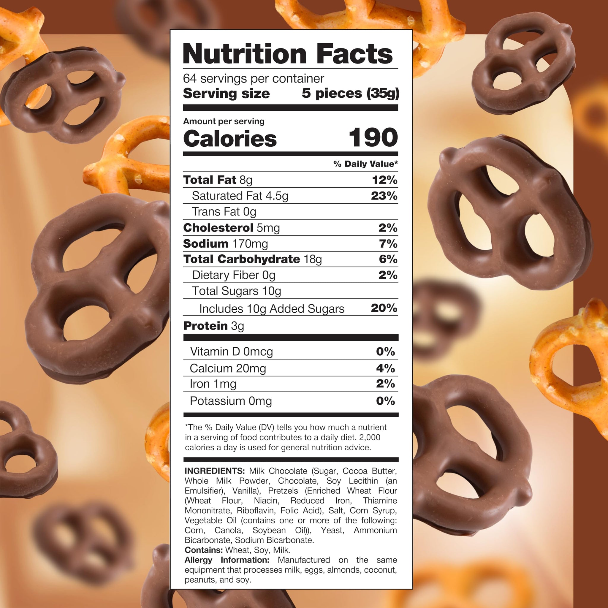Milk Chocolate Pretzels - 5 Pound Bulk Pack - Chocolate-Covered Pretzels for Office Bowls, Snacking, and Gifting - Sweet & Salty Snack - Crunchy
