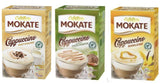 MOKATE CAPPUCCINO 3 PACK x 160 g (5.64 oz) Hazelnut, Vanilla, Cream. Product of Poland.