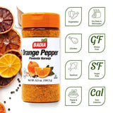 Badia Orange Pepper Seasoning, 6.5 oz - Pepper, Garlic & Onion, Zesty Citrus Blend for Chicken, Seafood & Vegetables