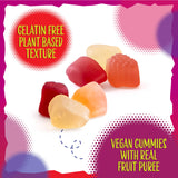 Fruit Jelly Candy | 24 Packs | Dye Free Candy Individually Wrapped | Vegan Gummies with Real Fruit Puree | Assorted Flavors | Gelatin Free Plant Based