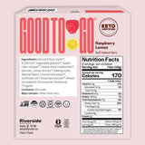 GOODTO GO Soft Baked Bars - Raspberry Lemon, 9 Pack - Gluten Free, Keto Certified, Paleo Friendly, Low Carb Snacks