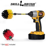 Mini Size Bathroom, Kitchen, and Garage Medium and Stiff Brushes with Extension