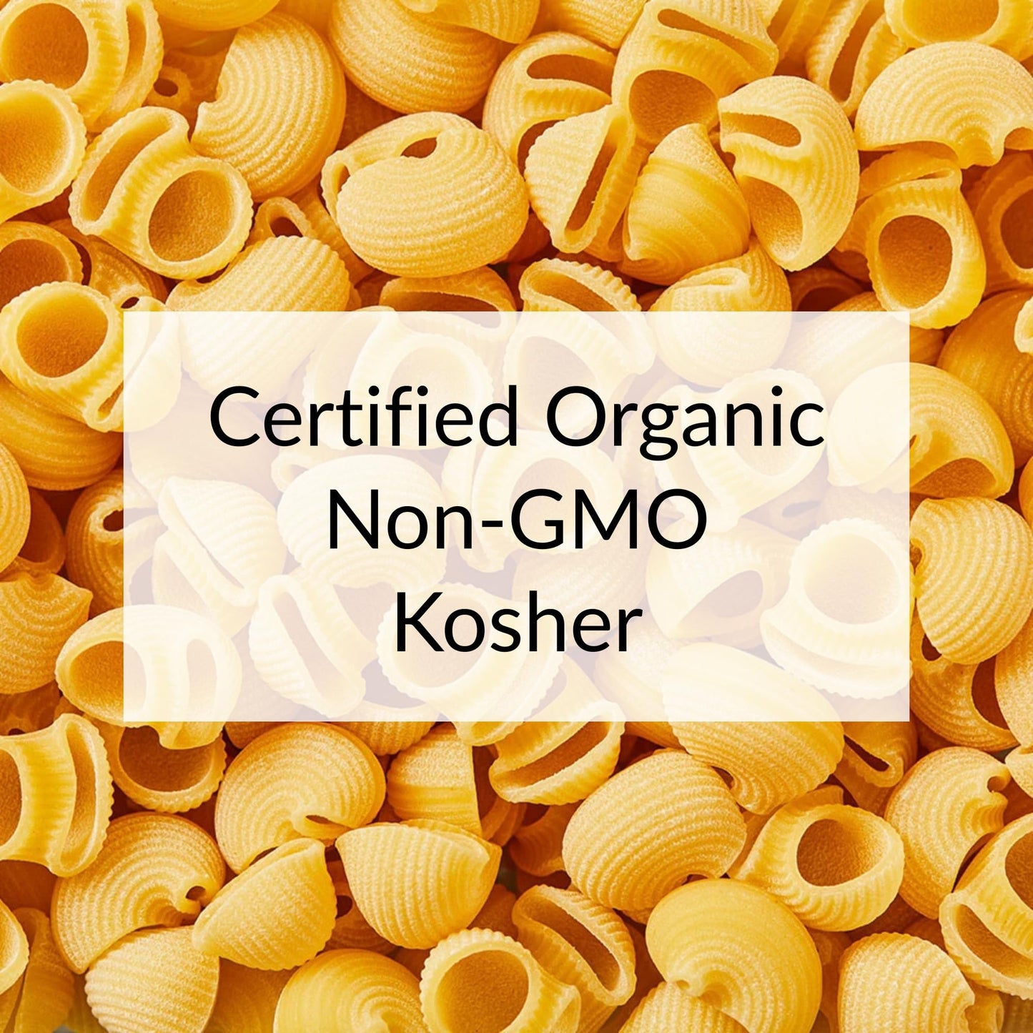DeLallo Organic Shellbow Pasta, Unique Shell Shape, Vegan, Kosher, Non-GMO, Made in Italy with 100% Durum Wheat Semolina, Bronze Cut, 16 oz Bag, (4