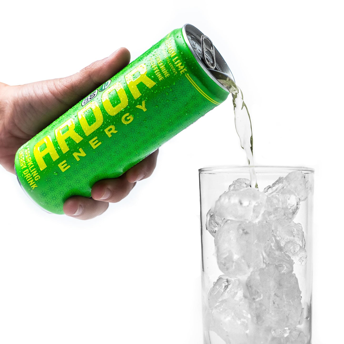 ARDOR ENERGY Natural Sparkling Energy Drink with 100mg Natural Caffeine & 200mg L-Theanine from Organic Green Tea for Smooth Energy & Focus | Healthy
