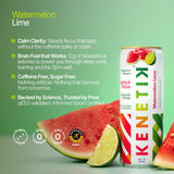 Kenetik Ketone Focus Drink - Plant-Based D-BHB Bioidentical Ketones for Caffeine-Free Focus & Steady Mental Clarity - Zero Sugar, Nootropic Brain Fuel