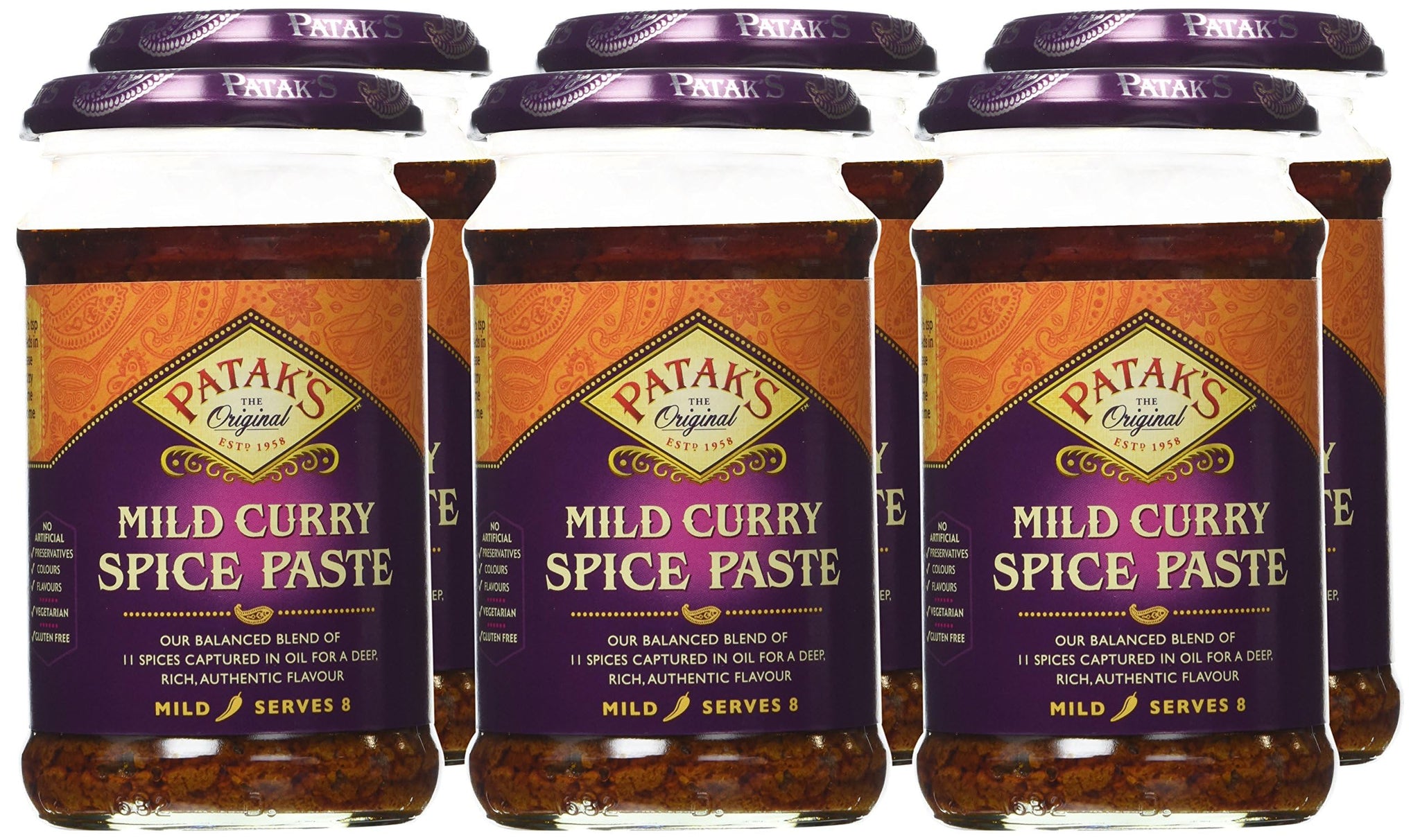 Patak's Curry Paste Mild, 10-Ounce Jars (Pack of 6)