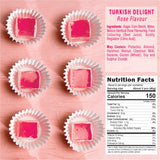 HazerBaba Turkish Delight Candy Rose Flavor, 8.8 Oz (Pack of 1), Lokum