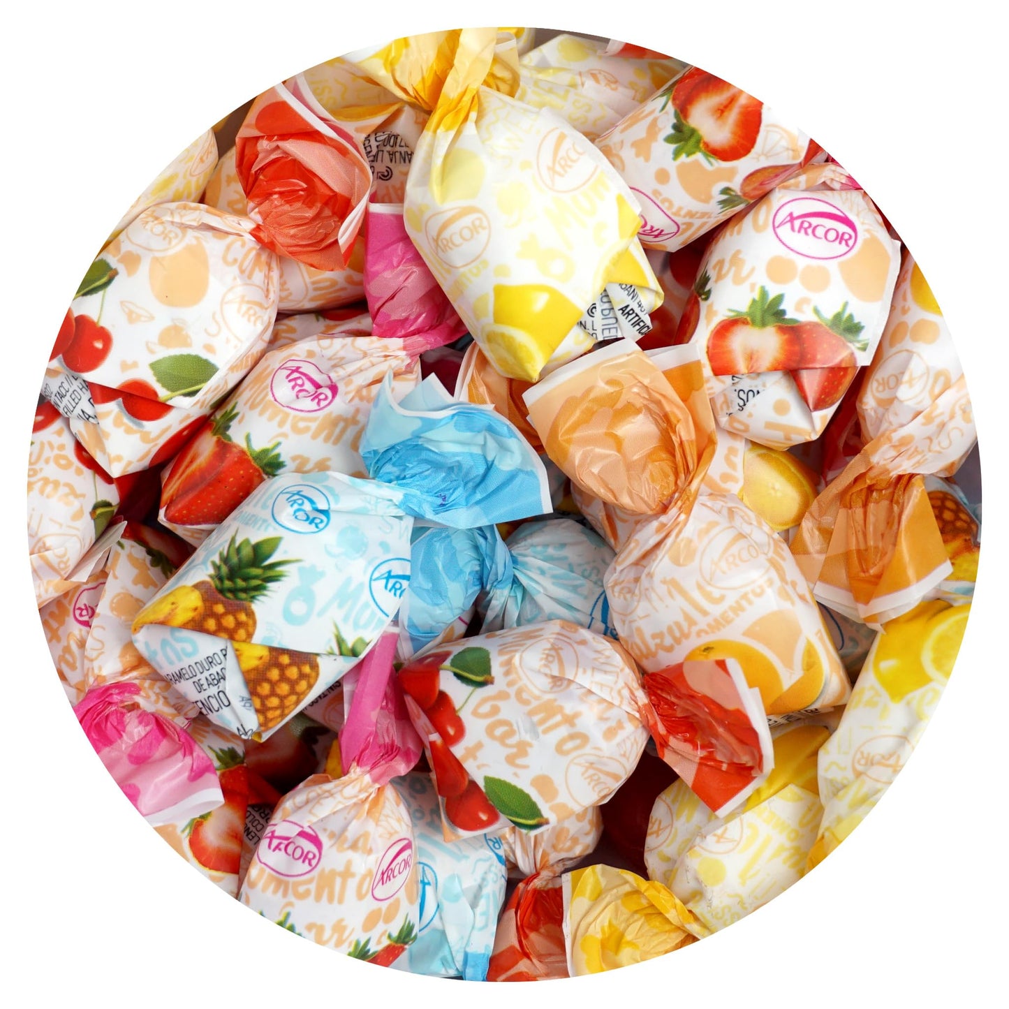 Fruit Filled Candy, 5 Pound Hard Candy (Approx. 300 pcs.), Fruit Filled Hard Candy Individually Wrapped, The Hampton Popcorn & Candy Company