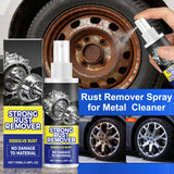 Upgrade Rust Remover Set for Metal, with Cleaning Cloth and Sponge, Heavy Duty Metal Cleaner for Vehicles, Tools, Chains, Multipurpose Iron Out Rust