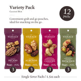 Sahale Snacks Glazed Mix Nut Blend Variety Pack, 1.5 Oz Grab & Go Bags (12 Total Packs) - Four Different Dry-Roasted Deluxe Mixed Nuts Blends Included