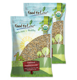 Food to Live Organic Omega-3 Seeds Mix with Flax, Chia and Sesame, 20 Pounds Non-GMO Whole Seeds, Raw, Kosher, Vegan. Rich in Omega 3 Fatty Acids
