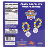 Paw Patrol Candy Bracelets, Edible Jewelry with Character Charms, Individually Wrapped Party Favors, 20 Pieces Inside