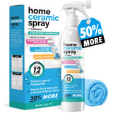 [12 Oz] Home Ceramic Coating Spray Kit - Shine, Seal & Protect Kitchen & Bath Surfaces - High Shine - Repels Stains & Grime Effortlessly - Use on