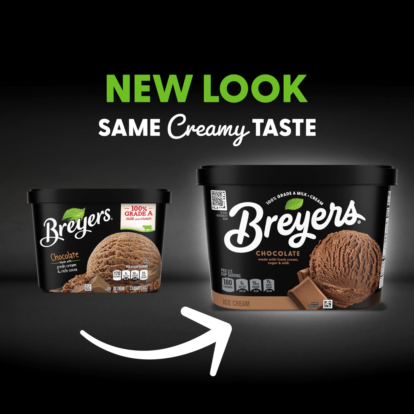 Breyers Original Ice Cream, Chocolate, 48 oz