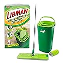 Libman Rinse 'n Wring Mop and Bucket System, Microfiber Dry Wet Mop for Floor Cleaning, Hardwood, Laminate, Tile Cleaner, Dual Chamber Bucket Design