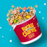 Lucky Charms Gluten Free Cereal with Marshmallows, Kids Breakfast Cereal, Made with Whole Grain, 4 Cereal Cups, 6.8 oz