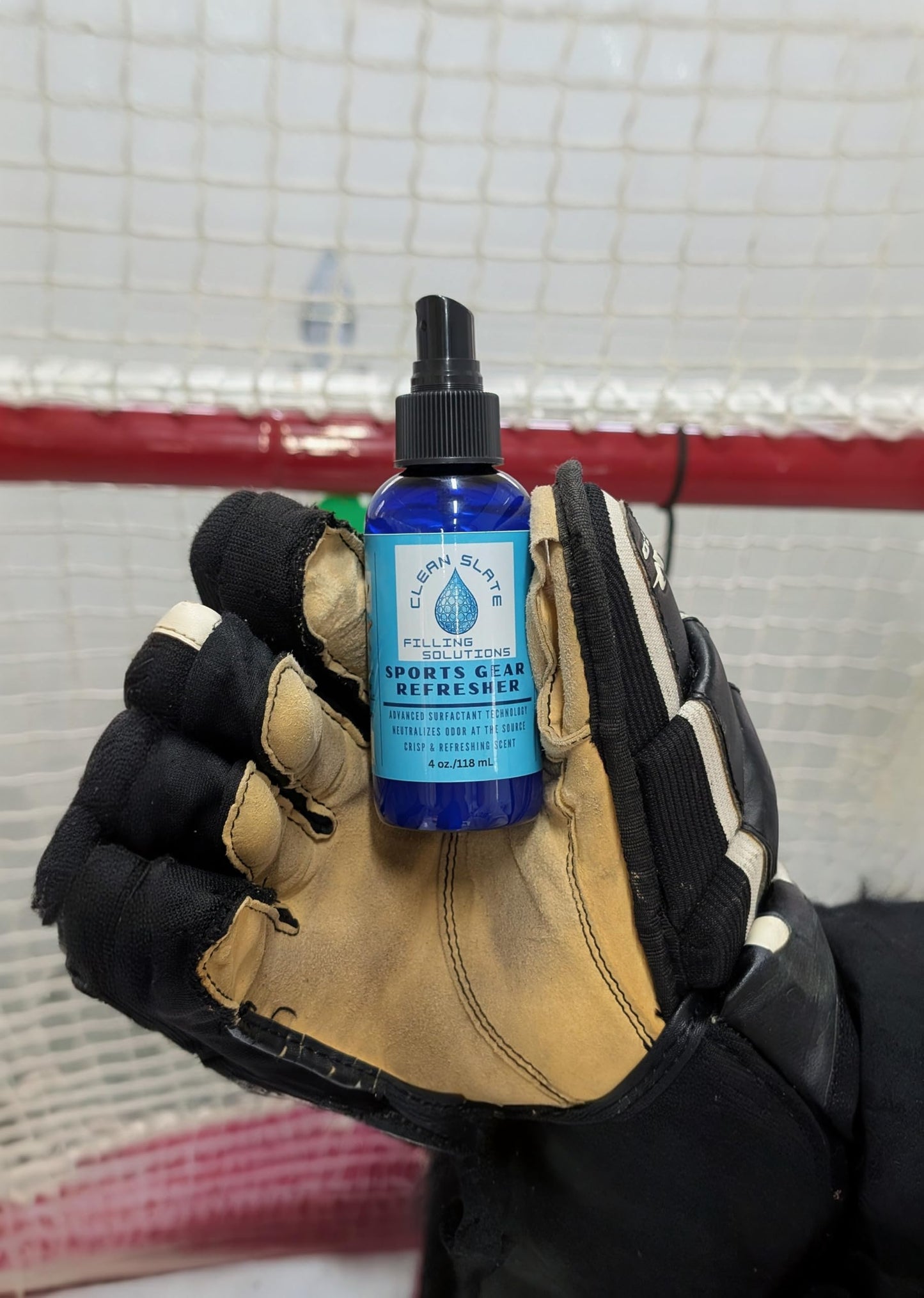 Clean Slate Sports Gear Refresher - Eliminates Odors at the Source, Breaks Down Sweat & Salt Buildup - For Hockey Gear, Football Pads, Cleats, Gloves