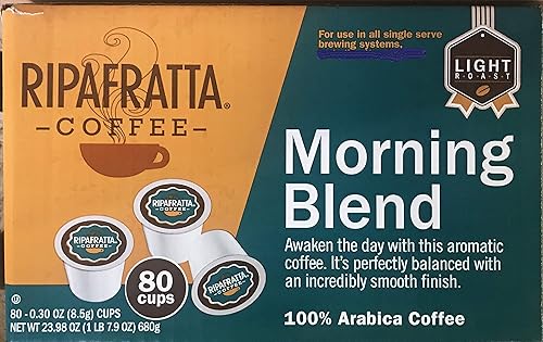 Ripafratta Morning Blend Coffee Single Serve 80 Count