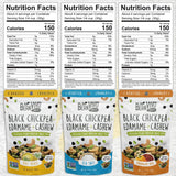 BeanVIVO Healthy Snacks for Adults & Kids with 7g Protein & 5g Fiber per Serving with Dried Edamame, Roasted Cashew and Chickpeas - Vegan & Gluten
