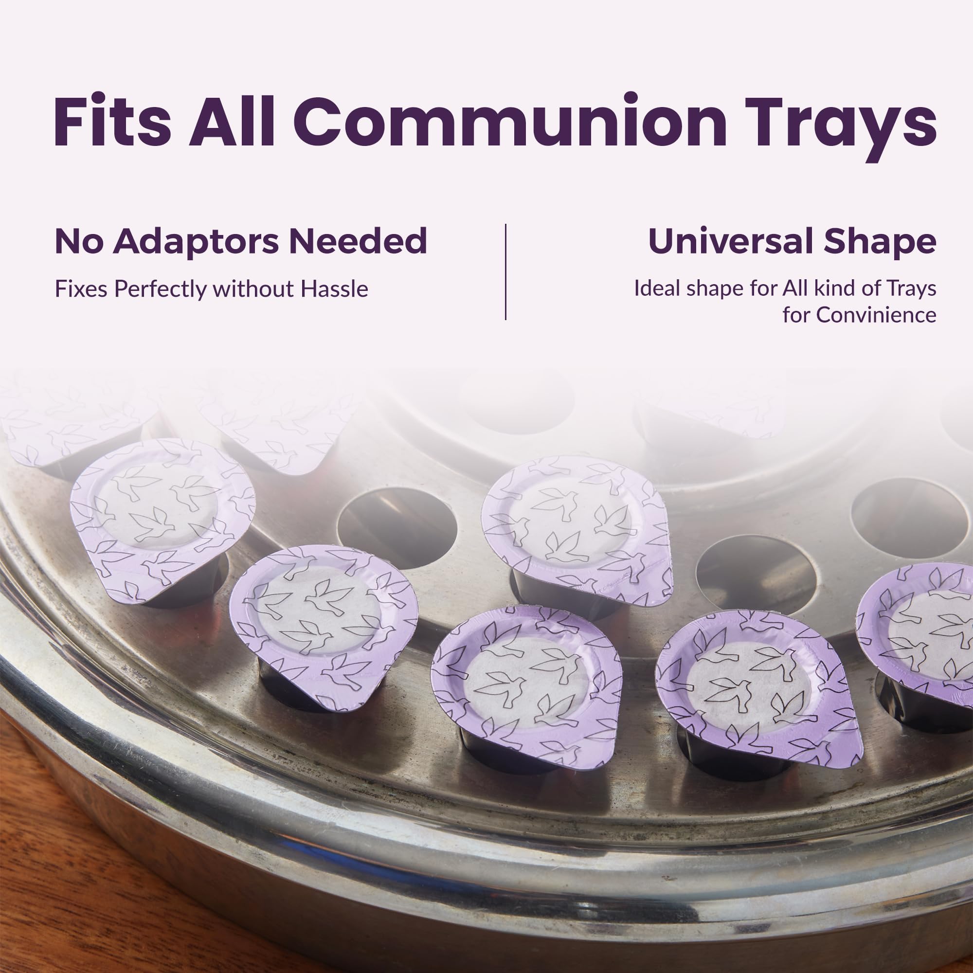 Kingdom Prefilled Communion Cups with Wafers - 30 Count