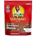Sun-Maid California Chopped Dates | Resealable Bag | 8 Ounce | Whole Natural Dried Fruit | No Artificial Flavors | Non-GMO 8 Ounce (Pack of 5)