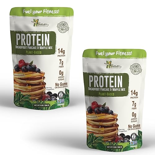 Amasar High Protein Pancake & Waffle Mix (Breadfruit-Based) 9 oz (2pk)