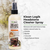 KleanLogik Headstone Cleaner For Graves & Memorials, Tombstone Cleaner Solution Removes Dirt & Plant Growth To Restore Natural Luster To Granite