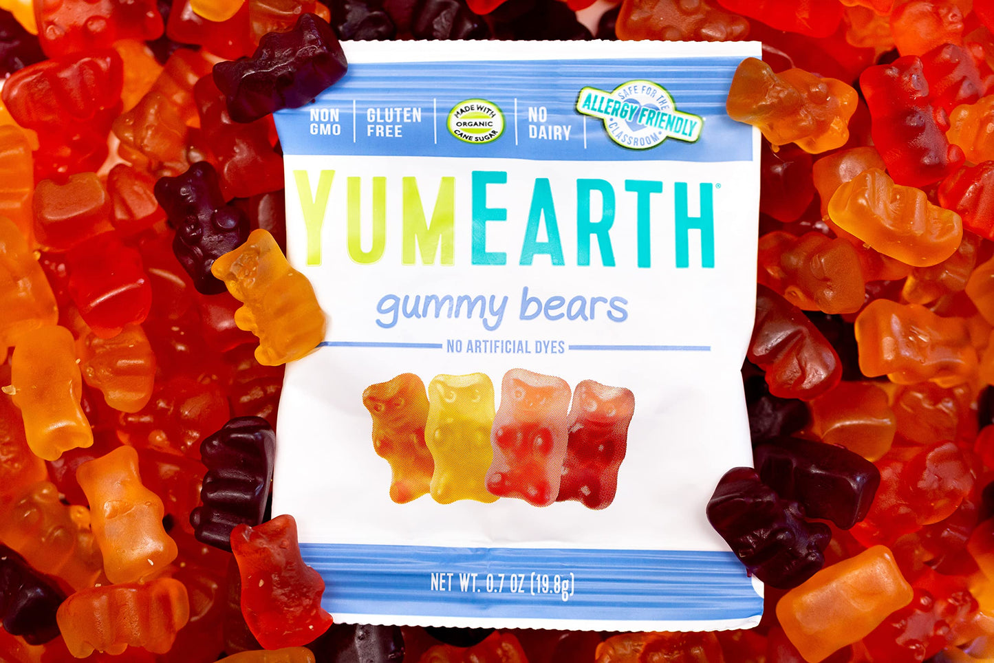 YumEarth Natural Gummy Bears, 10 Count, net wt. 7oz (Packaging May Vary)