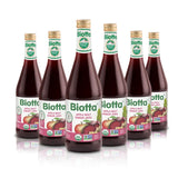Biotta Organic Apple Beet Ginger Juice - Superfood Blend with Organic Beetroot Juice, Apple, and Ginger Root (16.9 Fl Oz, Pk of 6)