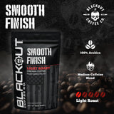 Blackout Coffee Smooth Finish Ground Coffee - Light Roast, Aromatic Smooth Taste - Freshly Roasted 12oz Bag