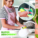 (6 Pack) Heavy Duty Scrub Sponges by SCRUBIT - Kitchen Dish, Sink and Bathroom Cleaning Scrubber Sponge - with Non-Smell Scouring Pad
