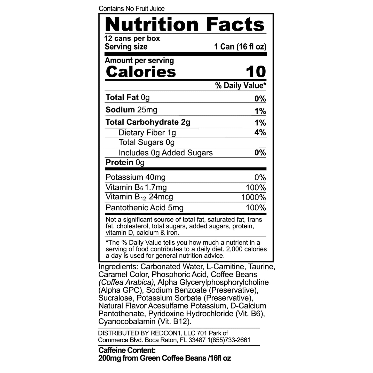 JOLT Cola Energy Drink - 200mg Caffeine, Zero Sugar, 16oz Can - Classic 80s Flavor, Nootropics, B-Vitamins, Metabolism Boost - Performance Energy