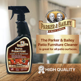 Parker & Bailey Patio Furniture Cleaner Spray - Outdoor Furniture & Cushion Cleaner with UV Protectant, Fabric & Upholstery Stain Remover