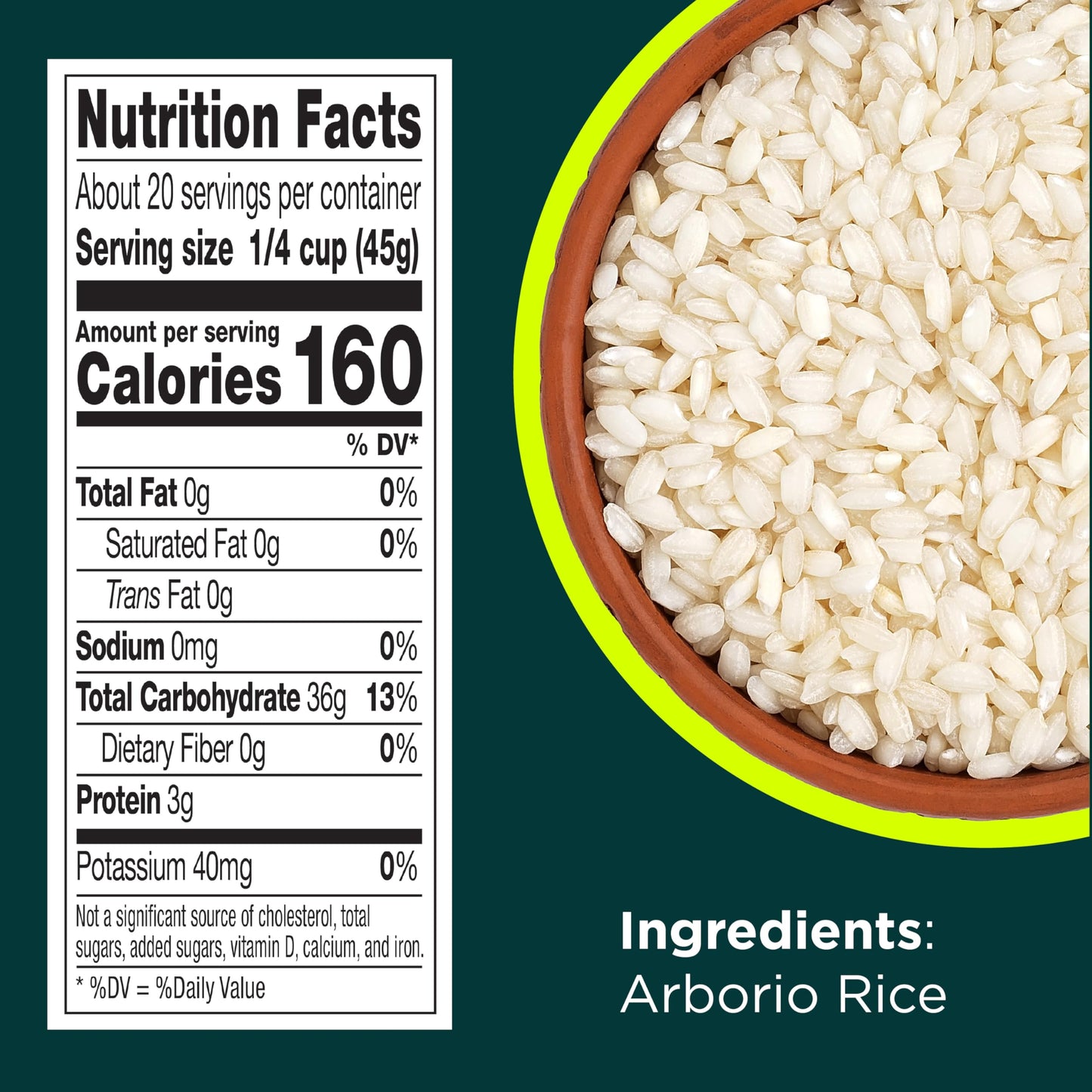 RiceSelect Arborio Rice, Premium Short Grain Italian Risotto Rice, Gluten-Free, Non-GMO, Kosher, 32oz Jar (Pack of 1)
