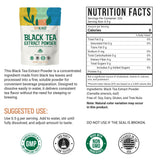 Instant Black Tea Extract Powder, Unsweetened Iced Tea Extract Powder from Real Black Tea Leaves for Hot or Cold Drinks, Instant Black Tea Mix