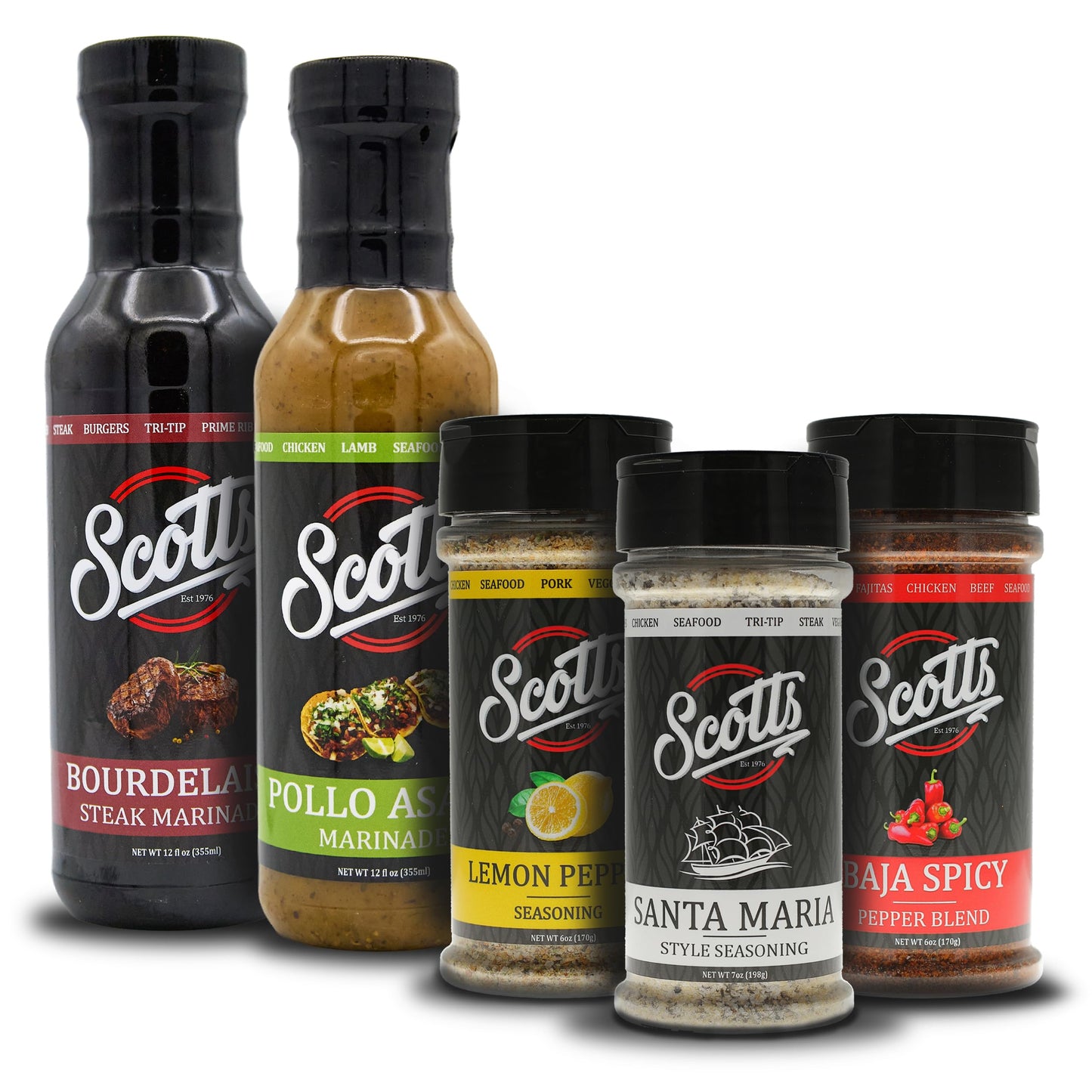 Scotts Summer Grillin' Pack BBQ Seasoning & Marinade Bundle
