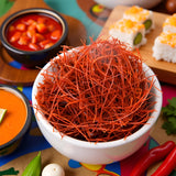 Essential Spice Dried Red Chili Threads, 1 lb - Mild Heat with Bright, Clean Flavor - Finely Shredded Chilies for Garnishing, Soups, Sushi, and Asian