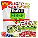 That’s it. High Fiber Fruit Bars Variety Pack (12 Count) - Cinnamon, Pear, Mixed Berries & Cherry, 7g Fiber from Real Fruit, 3-4 Ingredients, No Added
