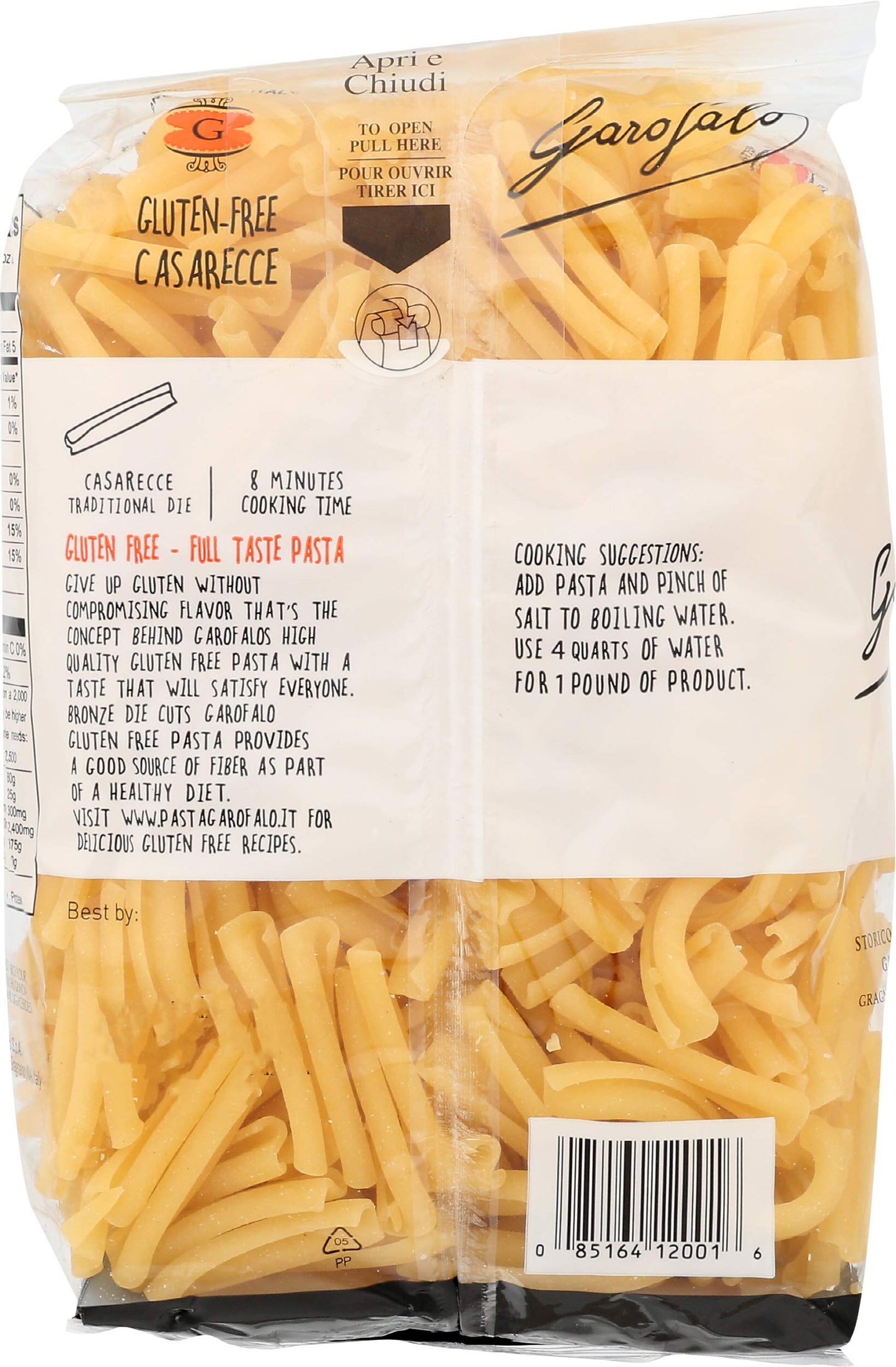 Garofalo Gluten-Free Casarecce Pasta, 16 Ounce