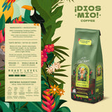 Dios Mio Coffee by Sofia Vergara, Medium Roast, Whole Bean Premium Colombian Coffee, 12 Ounce Bag (Pack of 3)