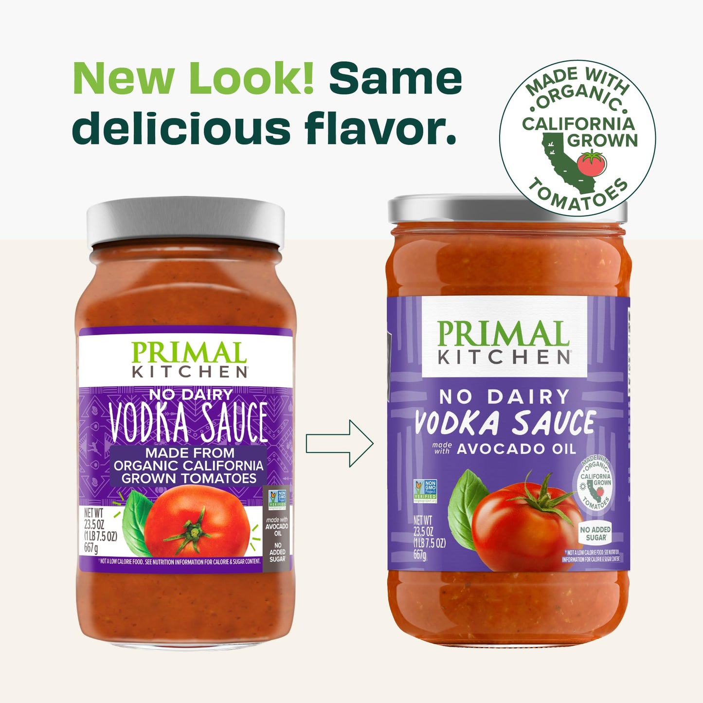 Primal Kitchen No Dairy Vodka Sauce 2-Pack, No Added Sugar, No Dairy
