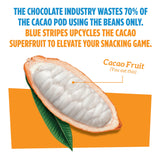 Blue Stripes Cacao Superfruit Gummies - Vegan Chewy Fruity Snack, No Sugar Added 100% Fruit Gummy, 9 Essential Vitamins & Minerals, Natural Tropical