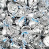 180 Pcs Light Pink & Silver Milk Chocolate Kisses Candy (1.8 lbs)