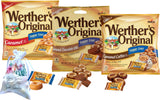 Werther's Original Sugar Free Hard Candy 3 Bags Bundle (1.46 OZ Each) 3 Flavors: Coffee, Chocolate, Caramel | Perfect for Office Spaces Candy dishes
