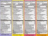 Gem Gem Ginger Candy Chewy Ginger Chews (Assorted Mix, 5.0oz, Pack of 4)