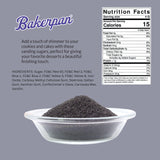 Bakerpan Black Sanding Sugar for Baking & Cookie Decorating - 5 Ounce Edible Black Sugar Sprinkles for Cookies, Cakes, Cocktails (Made In USA)