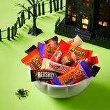 Hershey Assorted Chocolate Flavors Miniatures, Halloween Candy Bulk Bag, 46.17 oz (155 pieces)