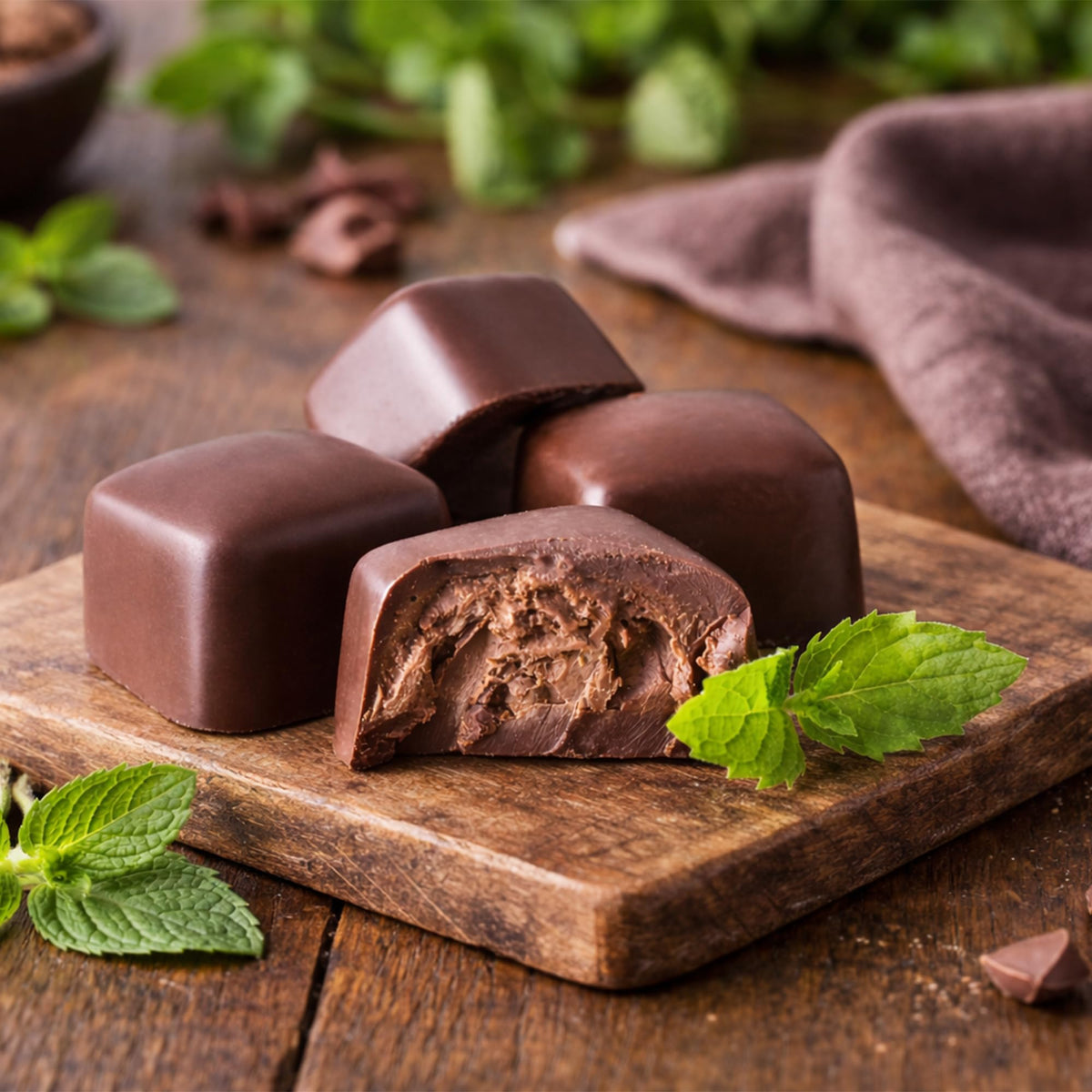 Utah Truffles Belgian Milk Chocolate Mint Individually Wrapped Pouch, Naturally Gluten Free, Gourmet Smooth Creamy Natural Truffle, 16 oz (Pack of 2)