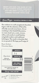 Fruition Chocolate Works 100% Dark Chocolate Bar, 2.12 OZ